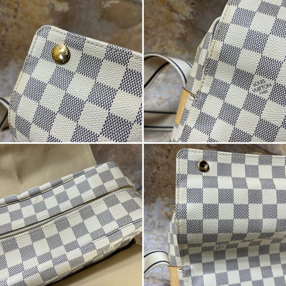 Louis Vuitton Naviglio Daimer Azur Crossbody / Shoulder Bag White Messenger Bag - Picture 8 of 14